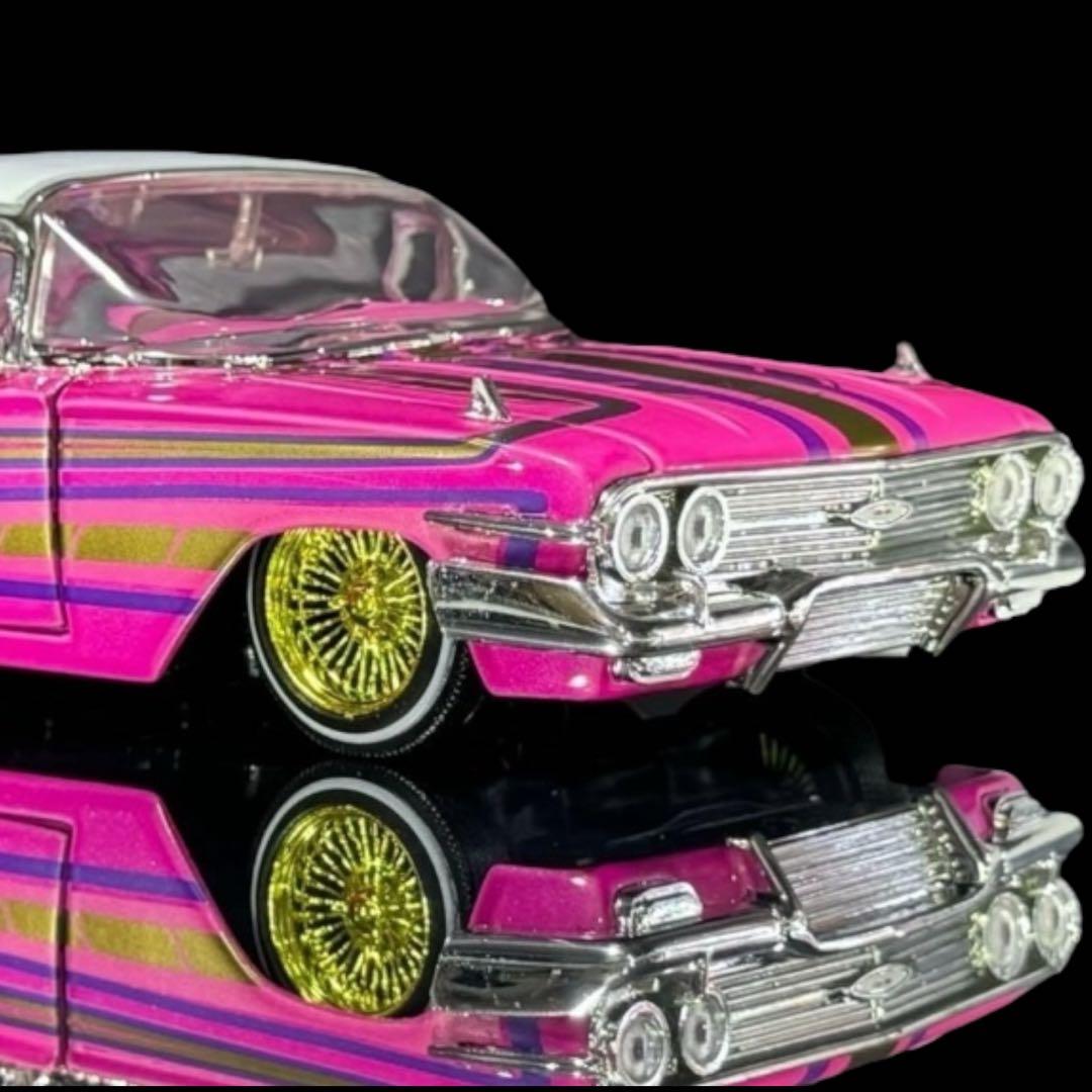 Jada Toys《 '60 シボレー インパラ ローライダー 桃 》 #開封品