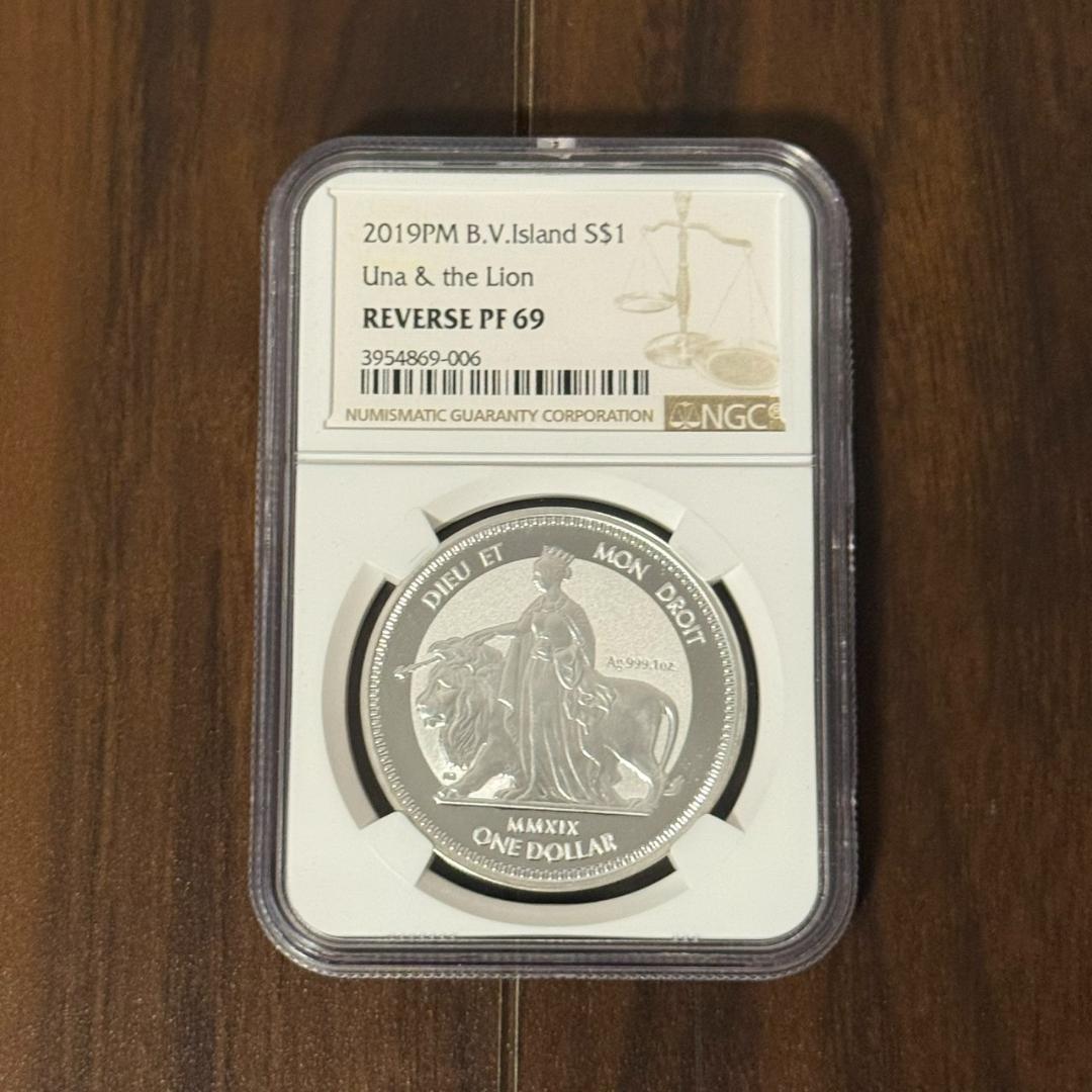 大人気 ウナ＆ライオン 2019 銀貨 NGC PF69 NGC PF69 ULTRA CAMEO】2019年 ウナとライオン コイン 2オンス 銀貨
