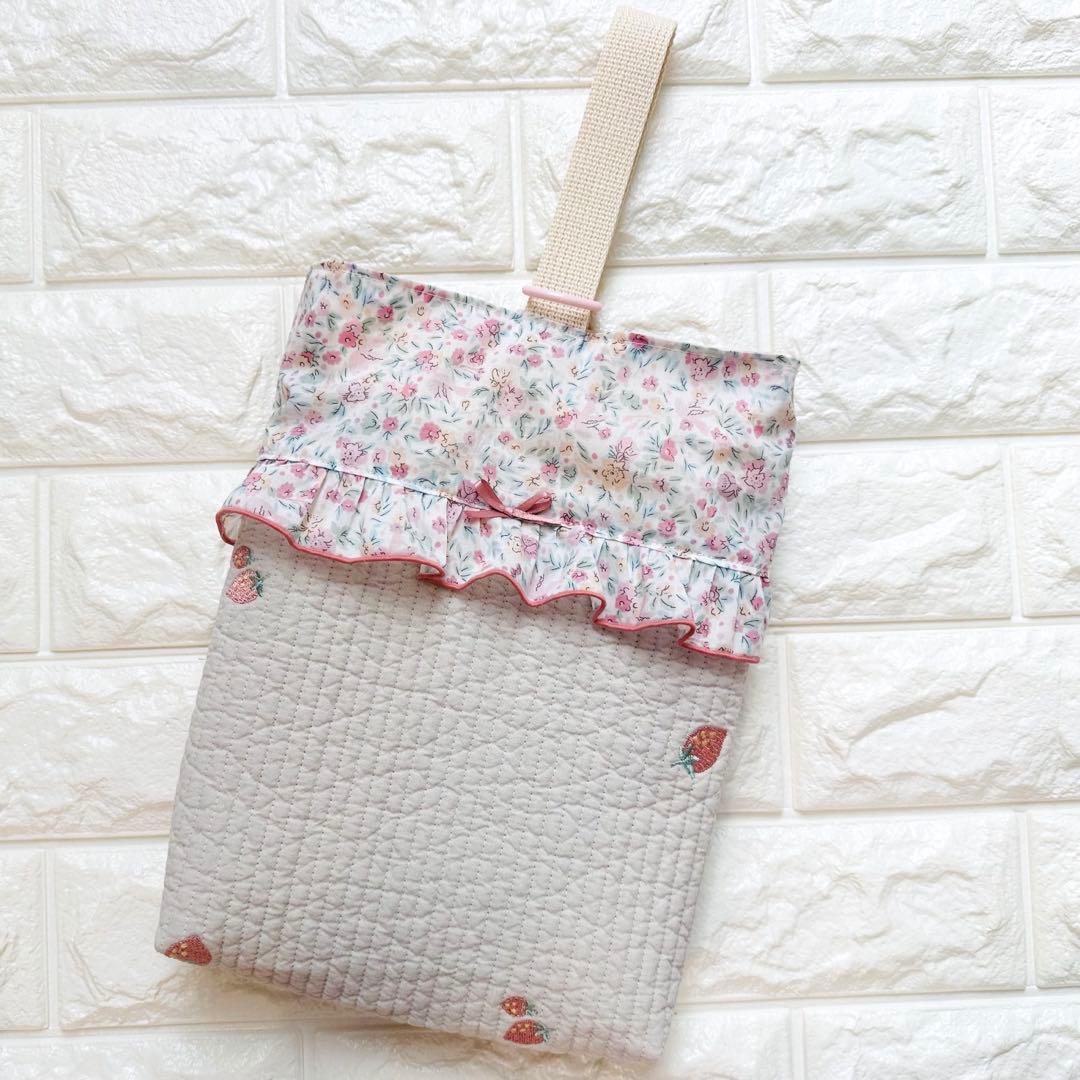 ハンドメイド リバティ 花柄 女の子 レッスンバッグ ヌビ 入園入学 上