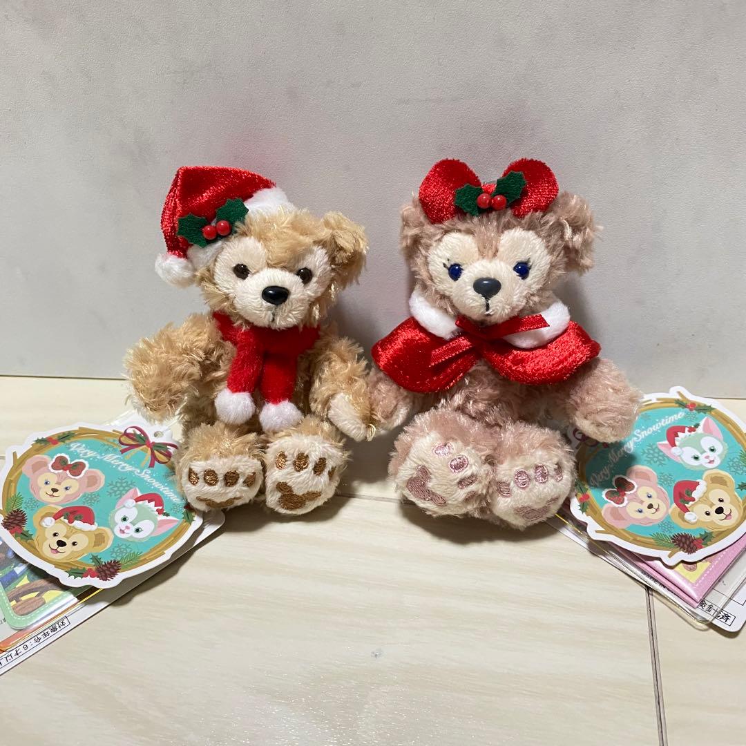 ディズニー ダッフィー シェリーメイ ぬいぐるみストラップ クリスマス