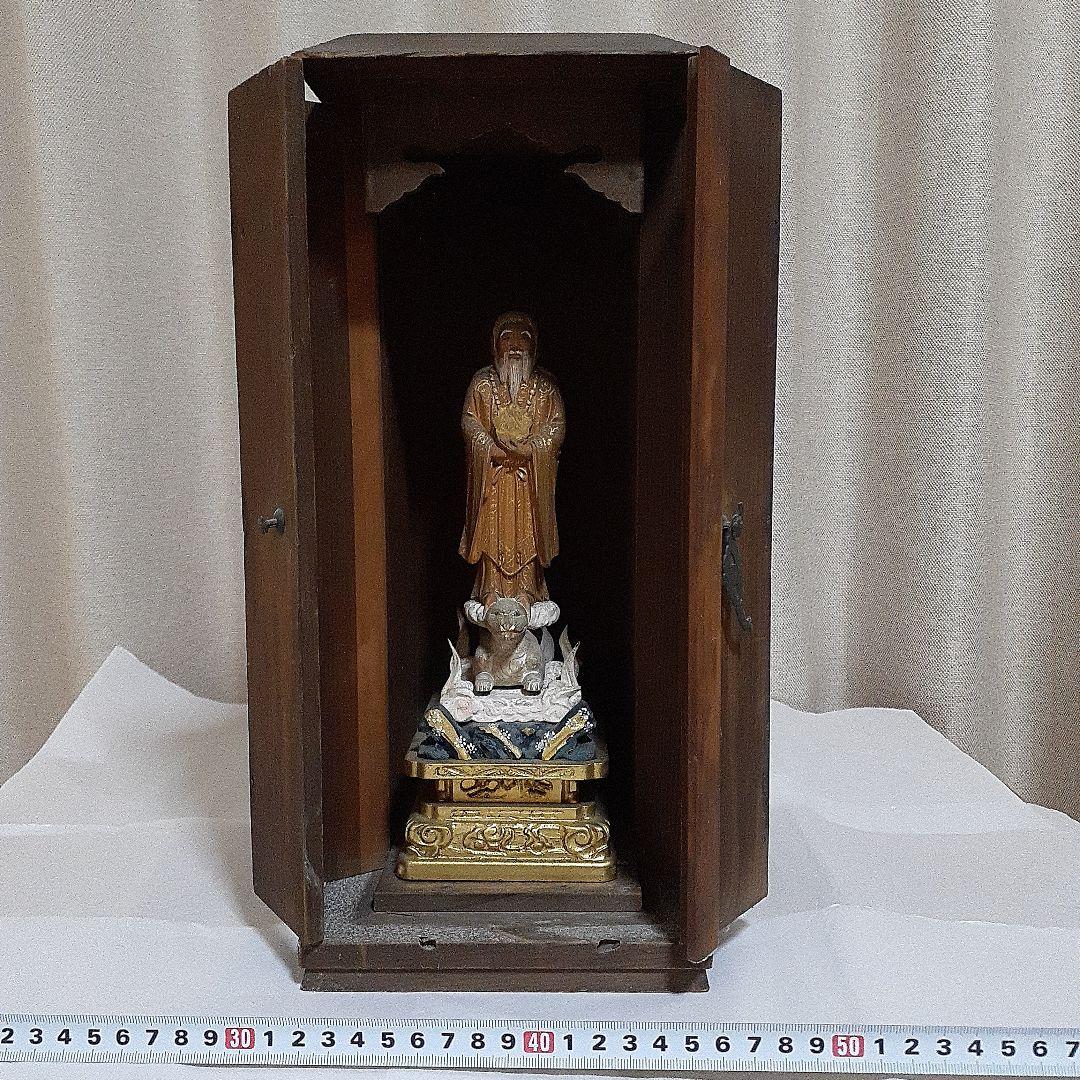 江戸時代 厨子【稲荷神】神像 仏像