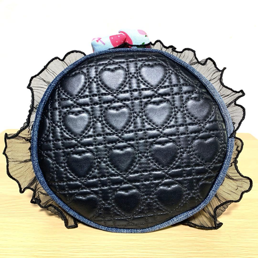 コヤンイサムチョン ハンドメイド デニムリメイク フリルバッグ トート