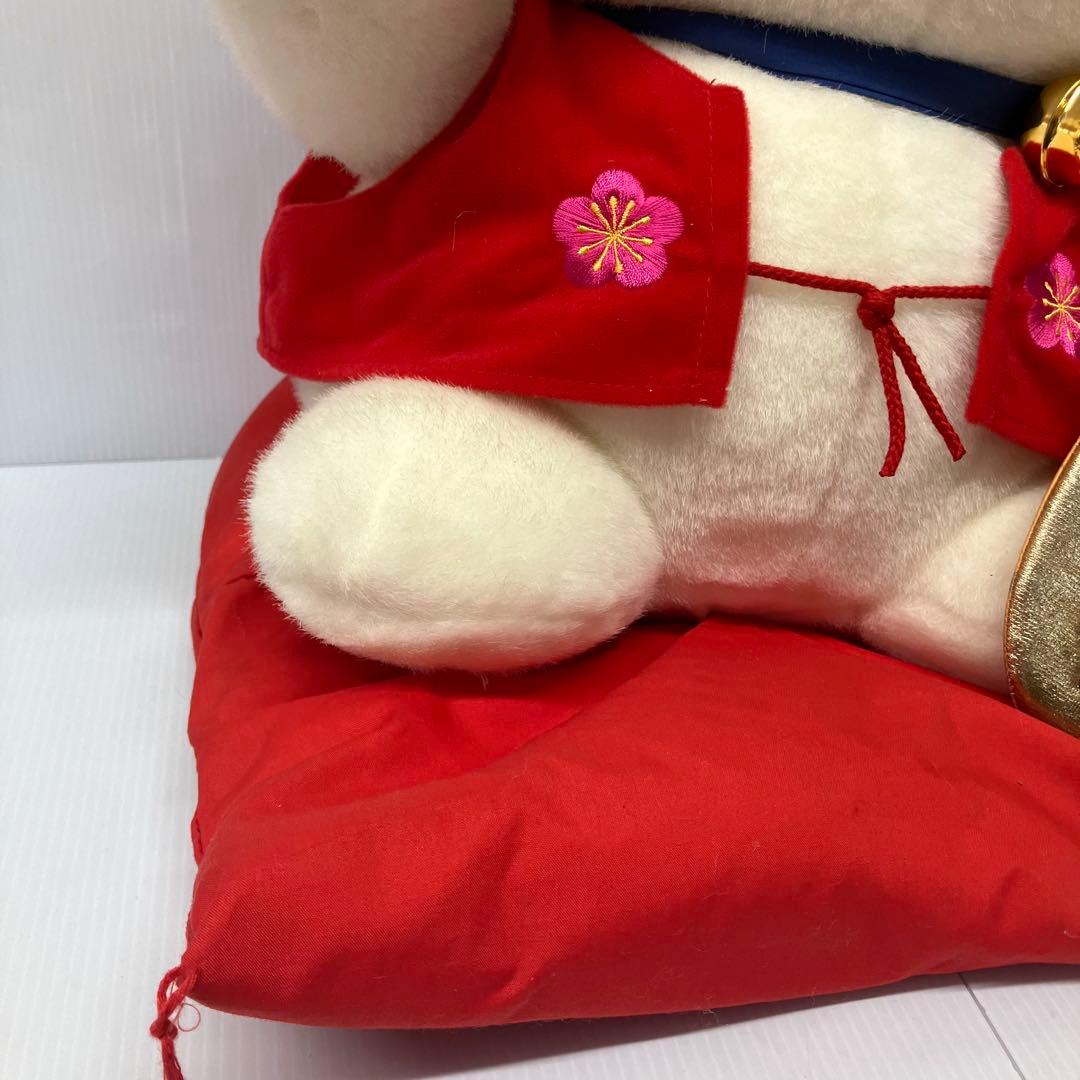HELLO KITTY】希少！特大 ぬいぐるみ 招き猫 招福 レトロ キティ