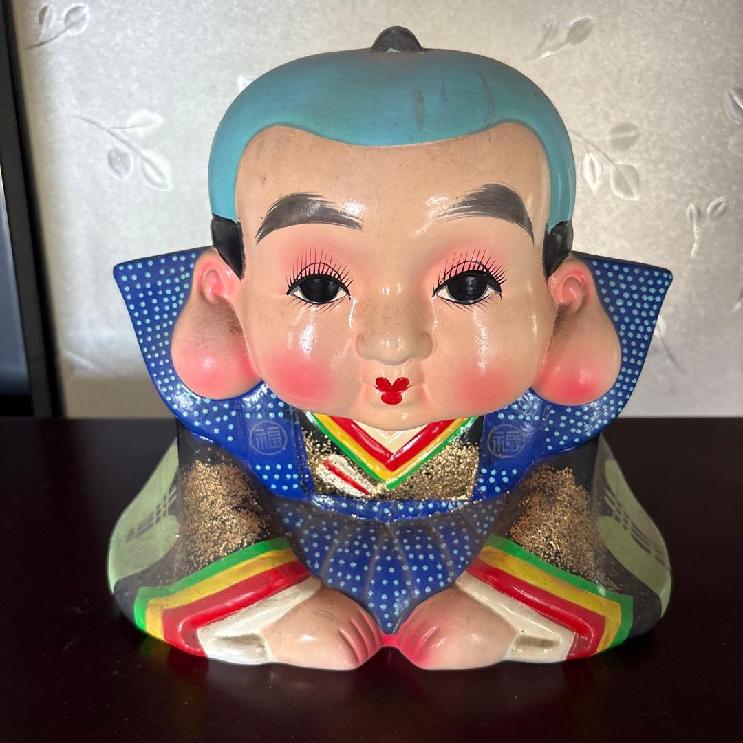 アンティーク【福助人形】 25×27×16cm 陶器 アンティーク【福助人形】 25×27×16cm 陶器 - メルカリ