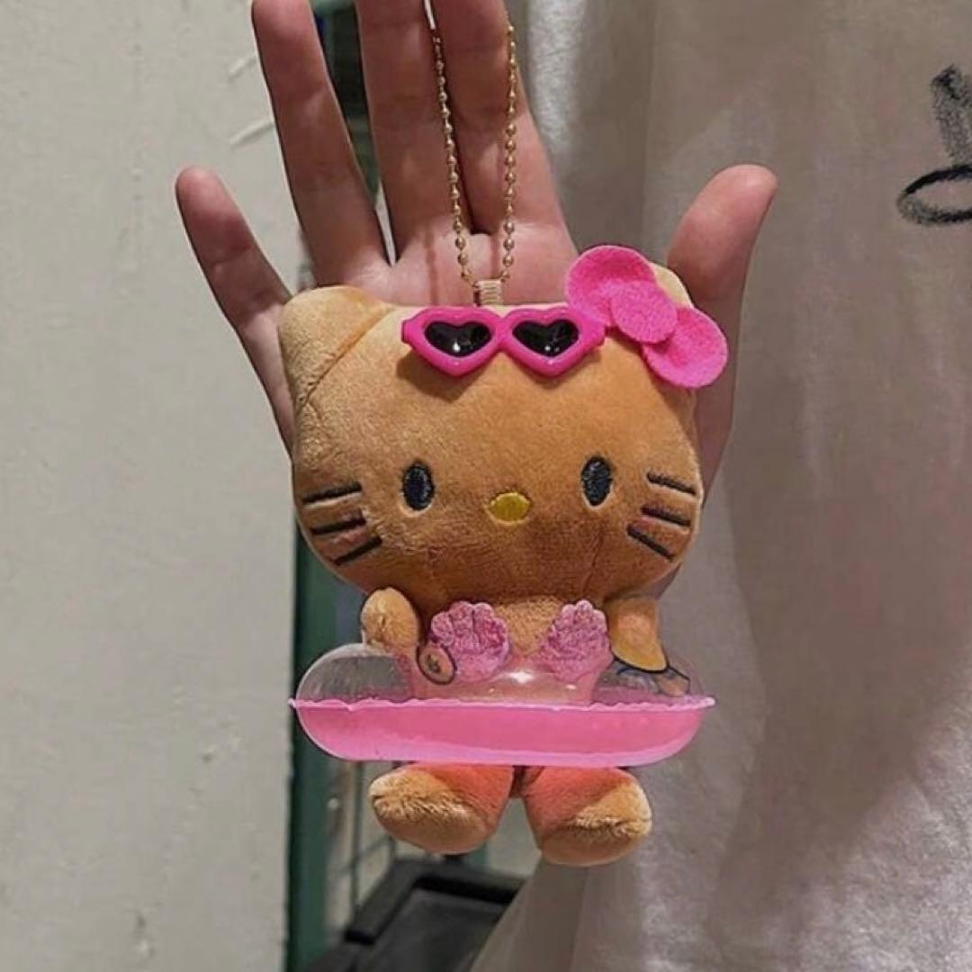 キティ キーホルダー 日焼け 日焼けキティ ストラップ ガングロ - メルカリ
