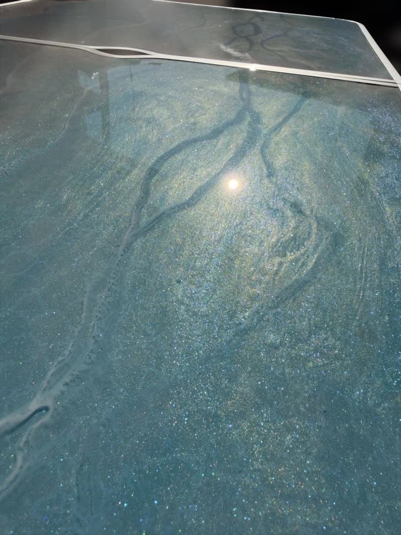 アウトドアテーブル 折りたたみ 90x60 高さ調整 レジン 海 波 - メルカリ