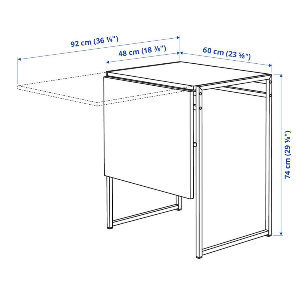 IKEA イケア MUDDUS ムッデゥス ドロップリーフ テーブル ホワイト