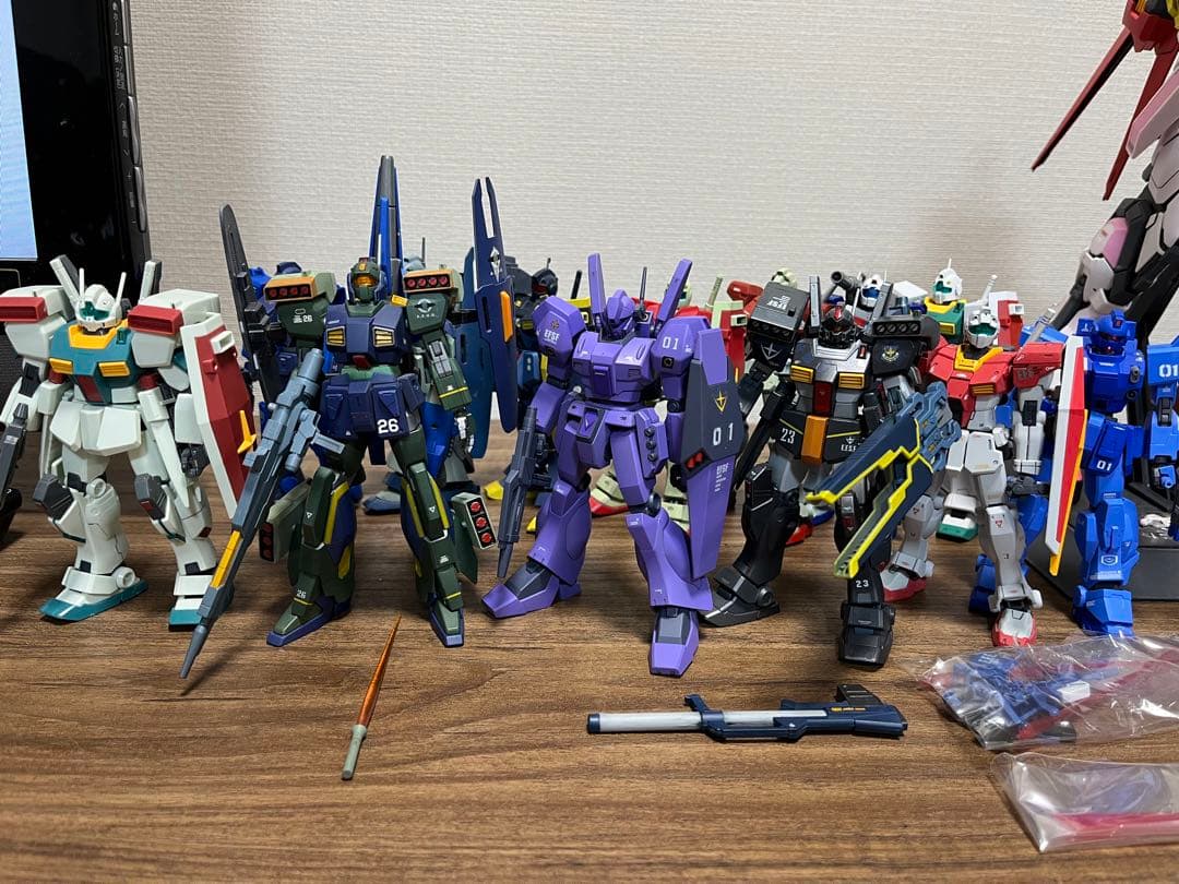 HGUC1/144ジムまとめセット②組立塗装済み 1/144 HGUC ジム 2体セット 組立済み完成品 RGM-79 HG ジャンク