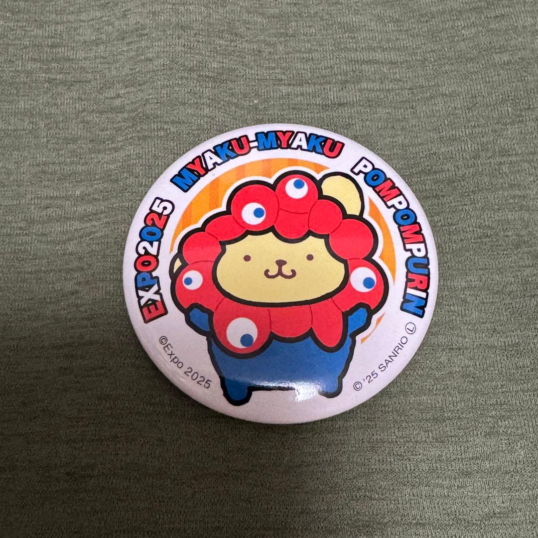 ポムポムプリン 大阪万博 ミャクミャク サンリオキャラクターズ 缶