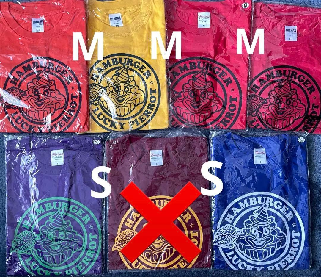 ラッキーピエロ　Tシャツ　M/L Lucky Pierrot (ラッキーピエロ) Logo