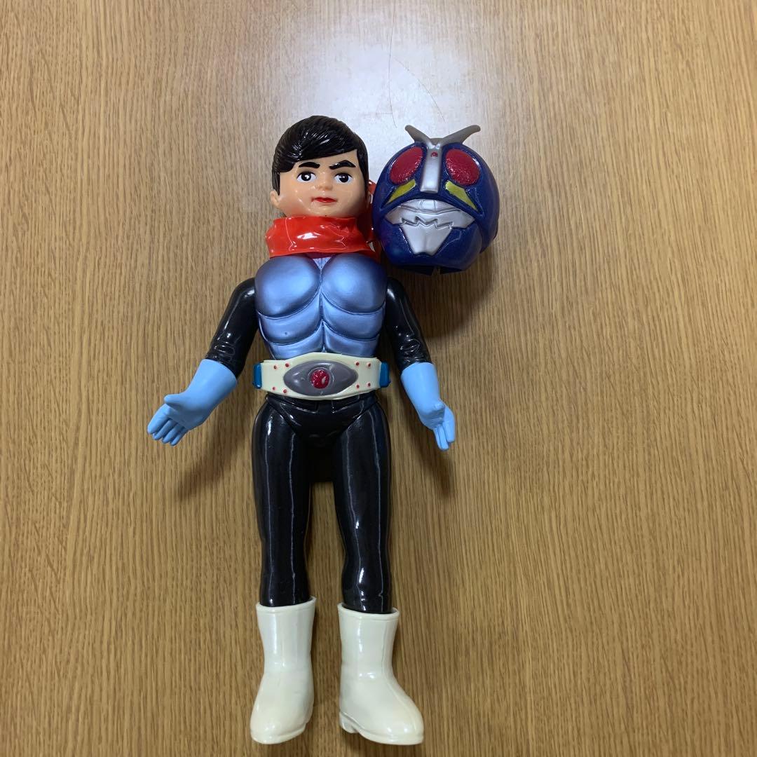 当時物！　仮面ライダー1号　面取りソフビ バンダイ ソフビ 仮面ライダー1号 買取実績 - 玩具を高く売るなら