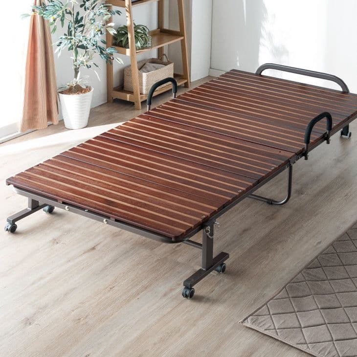 【専用】タンスのゲン 折りたたみベッド 耐荷重300kg TB33オリオン シングル] 折りたたみベッド 桐すのこ 33枚 キャスター付き *オリオン