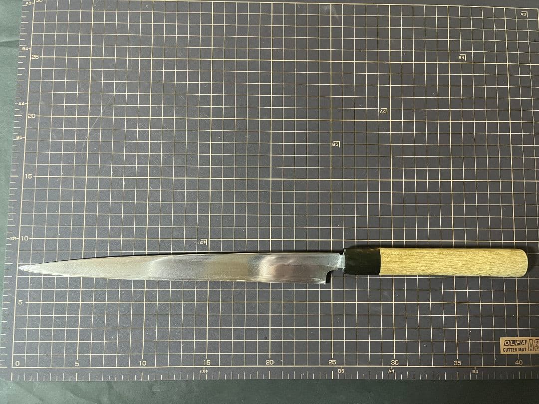 かね惣 柳刃包丁 鏡面 フグ引き 刃渡り24cm 8寸 水牛柄 - メルカリ
