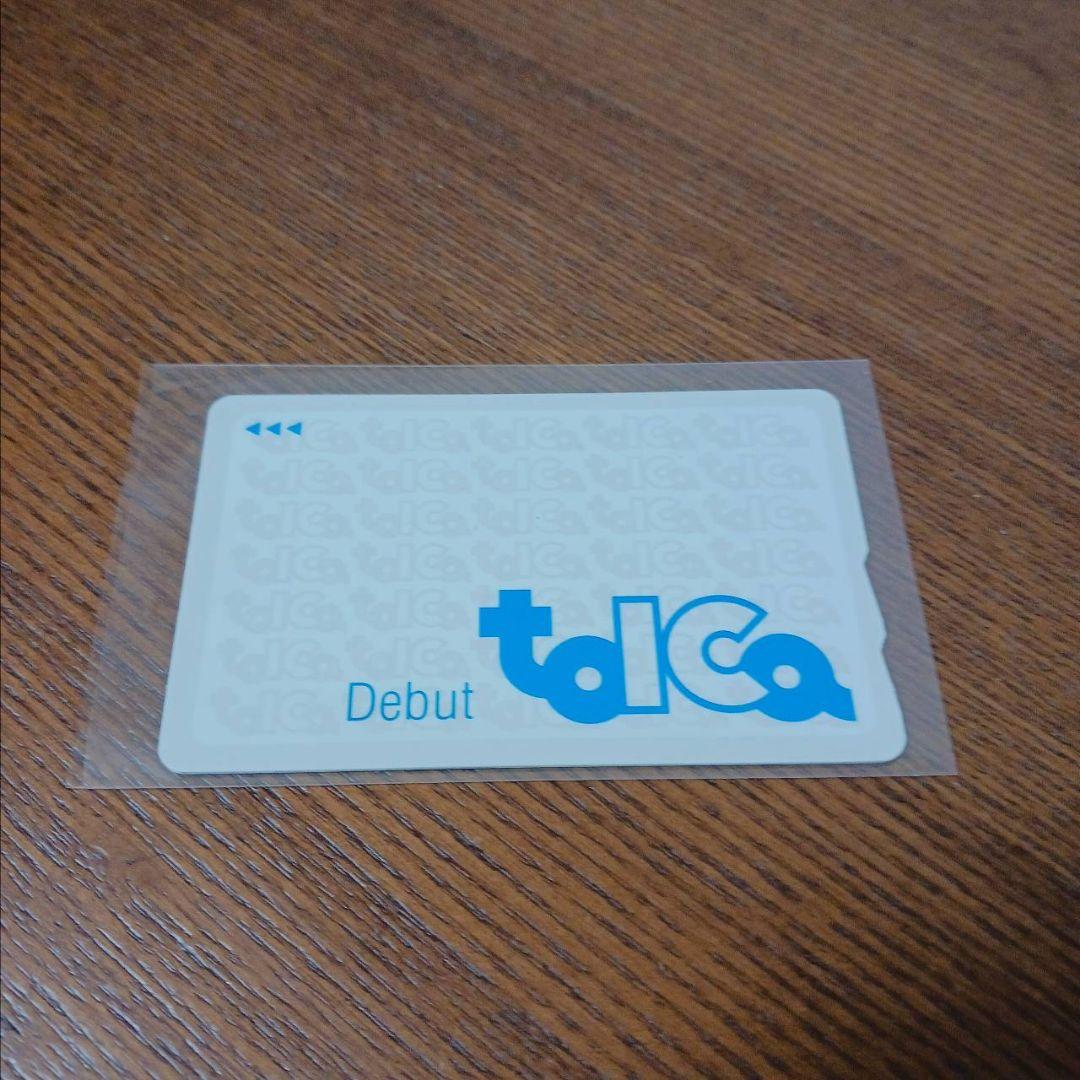 希少/使用可》TOICA デビュー記念 ICカード 台紙 ストラップ付き