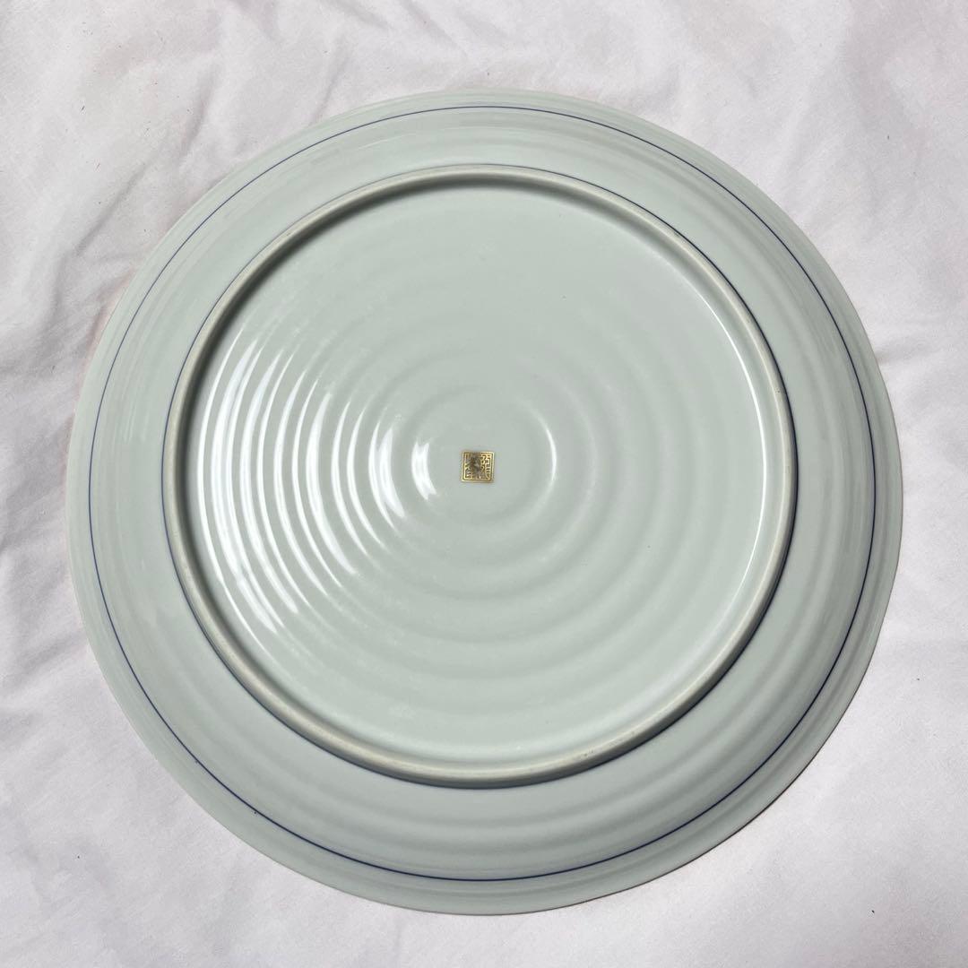 龍峰窯 三洋陶器 金彩祥瑞 2枚セット 高級 桐箱入 和食器 金縁 大皿