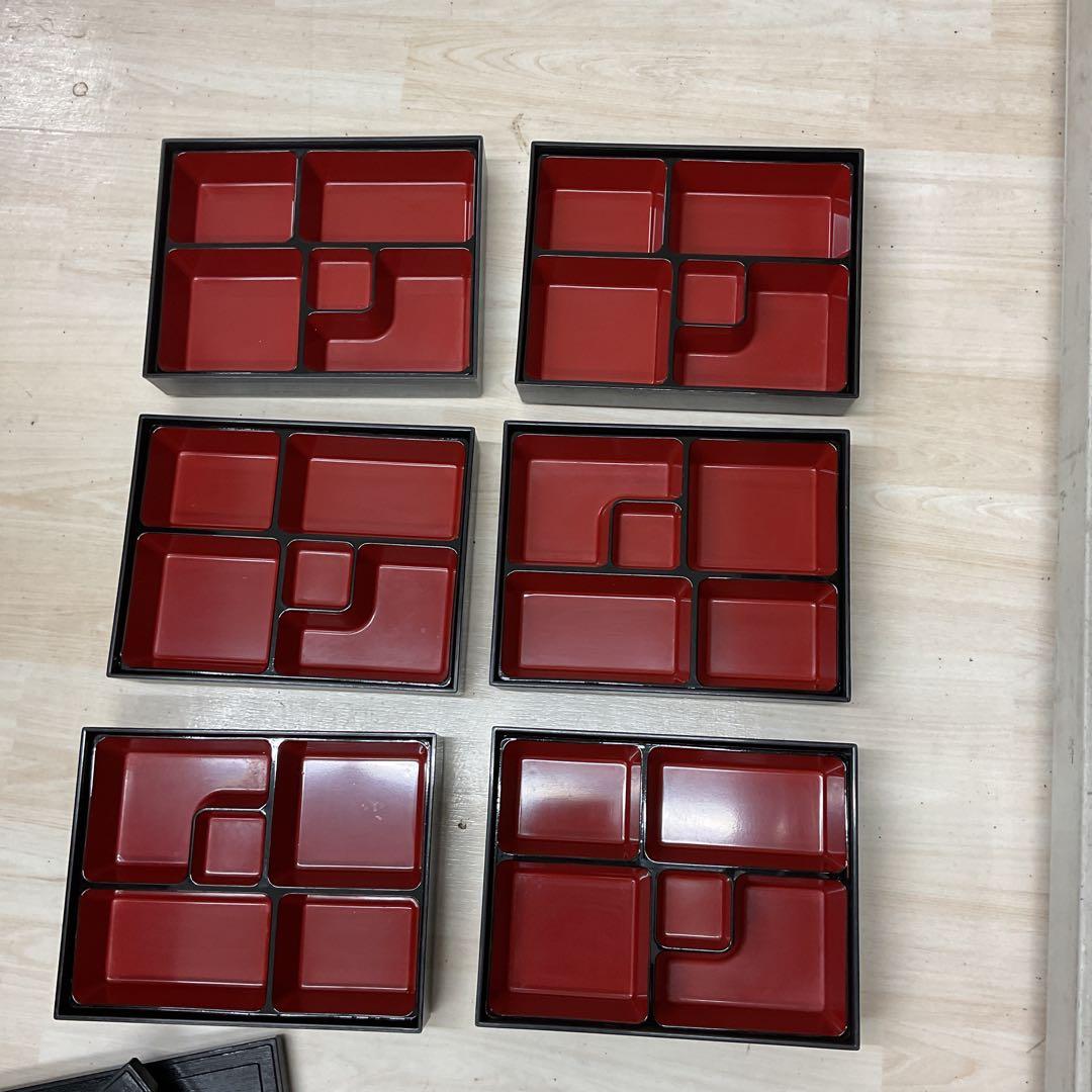 中古 松花弁当 弁当箱 器 料亭 割烹 6セット