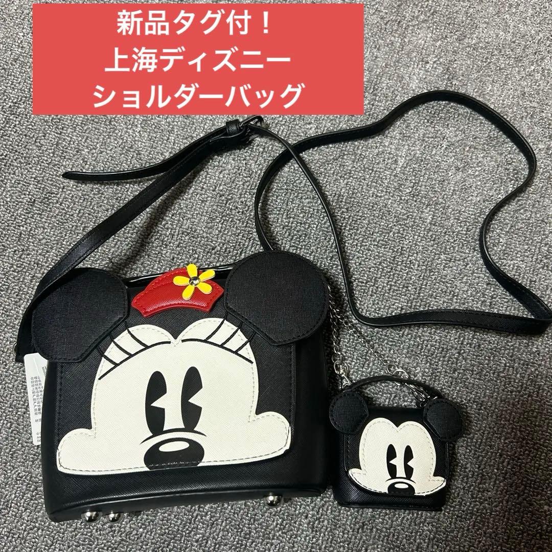 新品タグ付！上海ディズニーショルダーバッグ ミッキーミニー - メルカリ