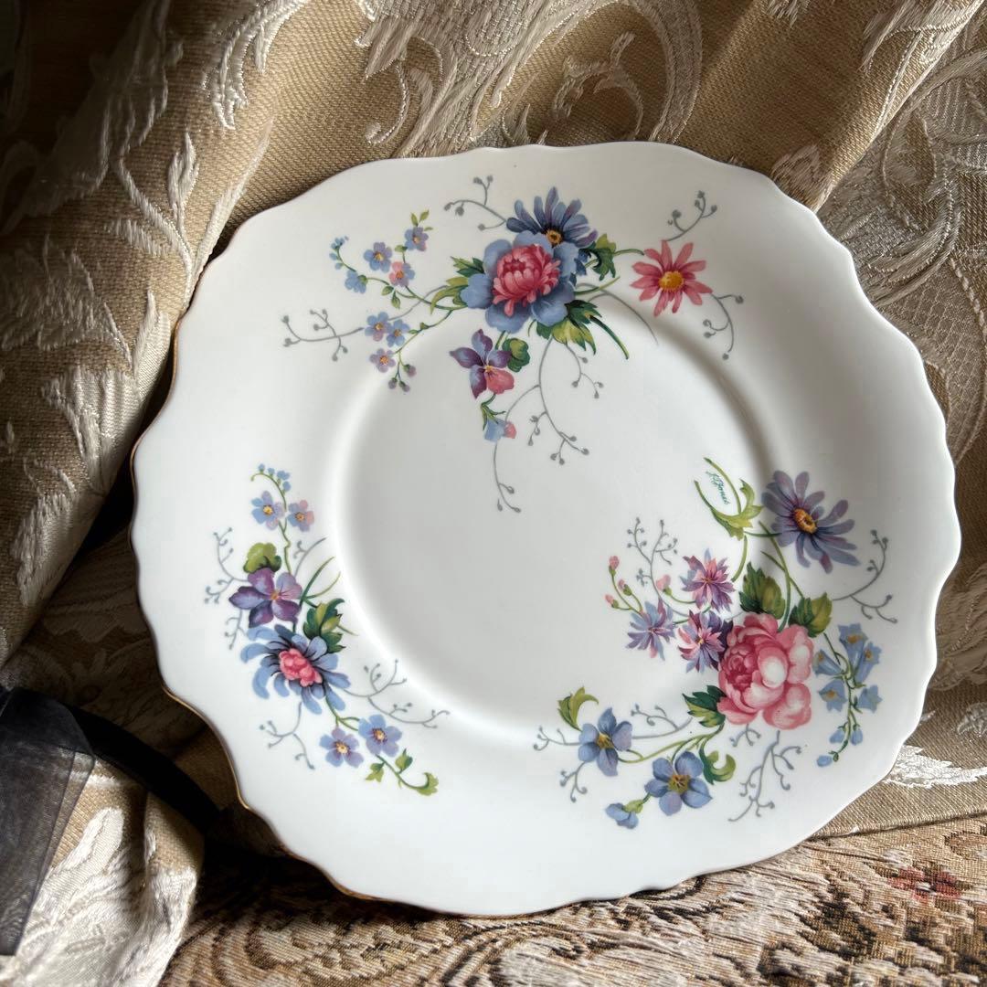 英国製クラウンスタッフォードシャー【England's Glory】手付プレート 英国製CROWN STAFFORDSHIRE【England's Glory 】