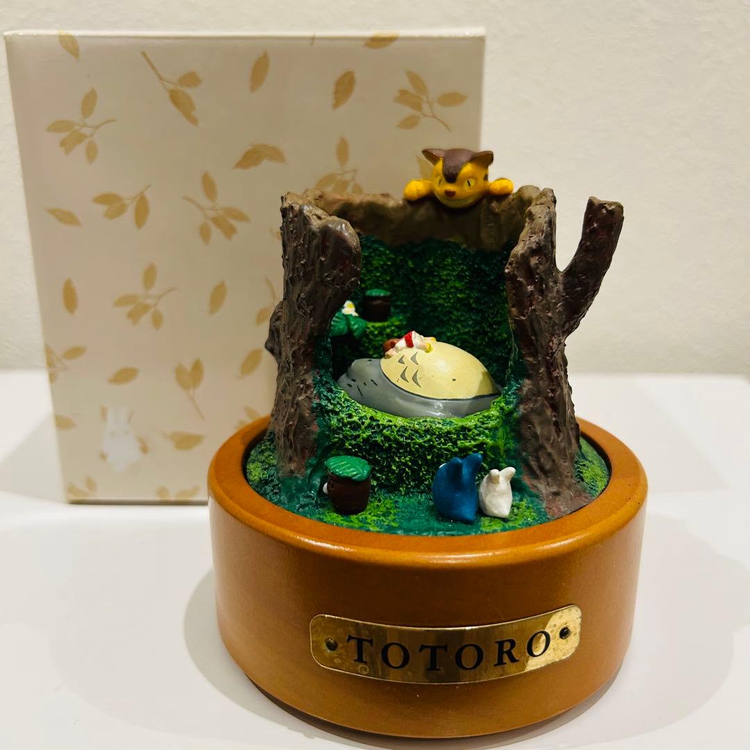 廃盤品 レア トトロ オルゴール 木の寝床 セキグチ ジブリ となりのトトロ 手巻きオルゴール トトロ LEAF|【ぬいぐるみのセキグチ