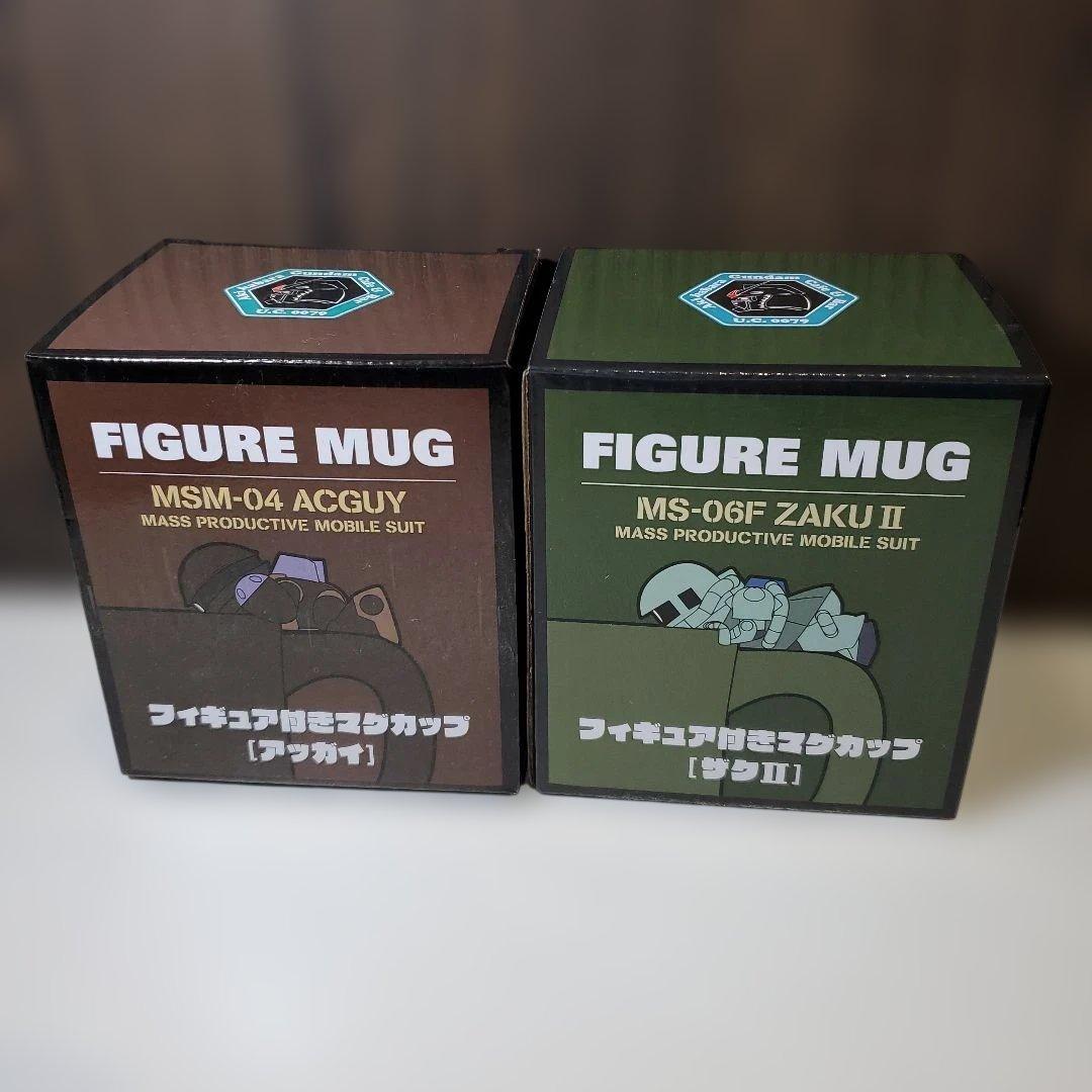 フィギュア付きマグカップ ザクII アッガイ ガンダムカフェ限定 - メルカリ