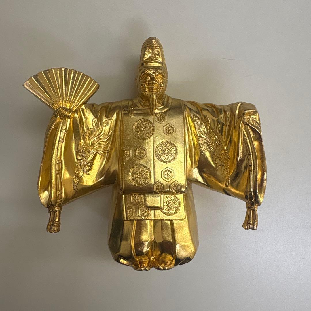 最終セール】 能面置物 能楽 能人形 能楽面翁像24KGP 10cm - メルカリ