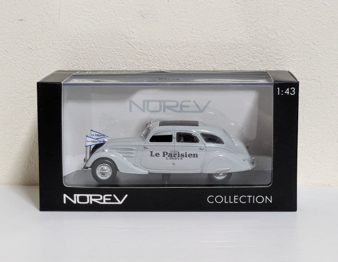 NOREV　プジョー 402　1947年 ツール・ド・フランス　L’Equipe NOREV 1/18 - PEUGEOT 402 Eclipse - 1937 - Little Bolide