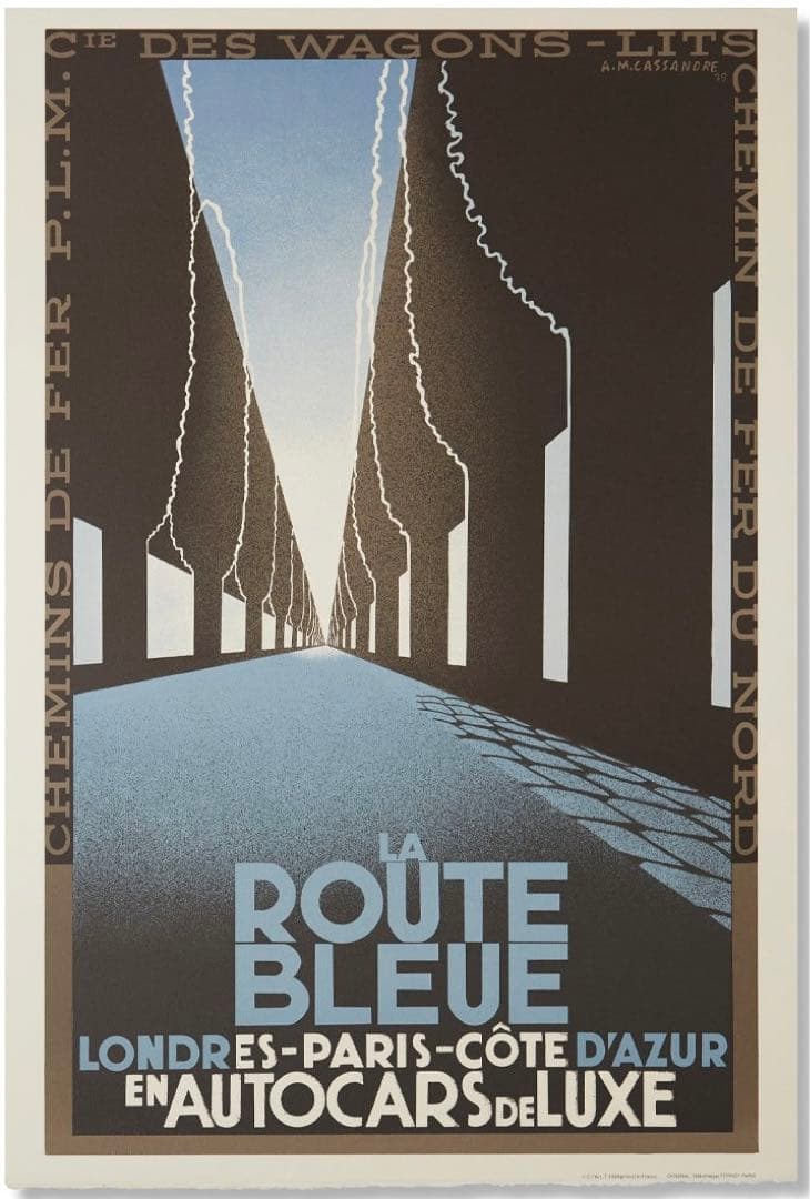 カッサンドル リトグラフ ポスター ROUTE BLEUE カッサンドル・ポスター展 : ジョヴァンニッキ2
