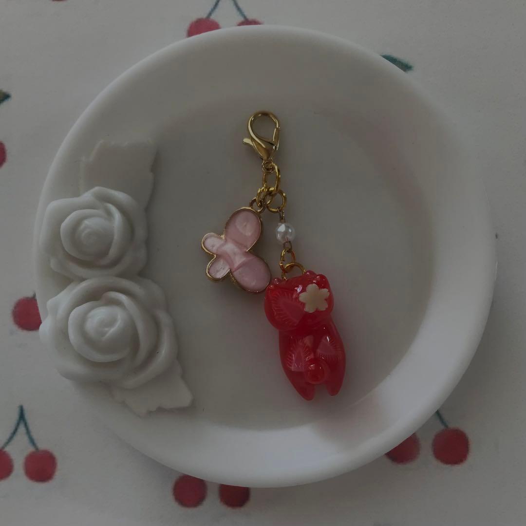ぐでねこチャンとじゃれねこチャンチャーム大人×いちご