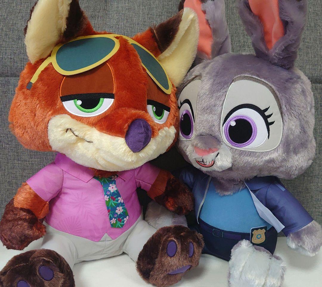 ズートピア2 スーパーラージぬいぐるみ ニック ジュディ 2種セット
