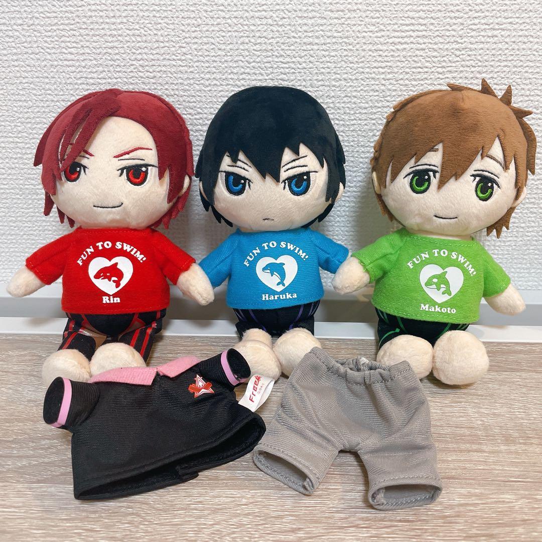 Free! ぶすぬい 松岡凛 七瀬遙 橘真琴 3体セット - メルカリ