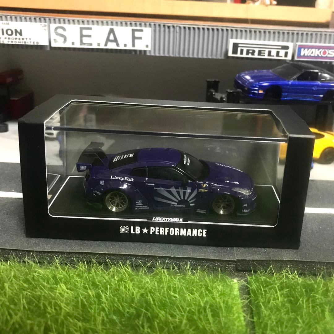 リバティーウォーク 1/64 LB GTR パープル深リム カスタム 観賞用①