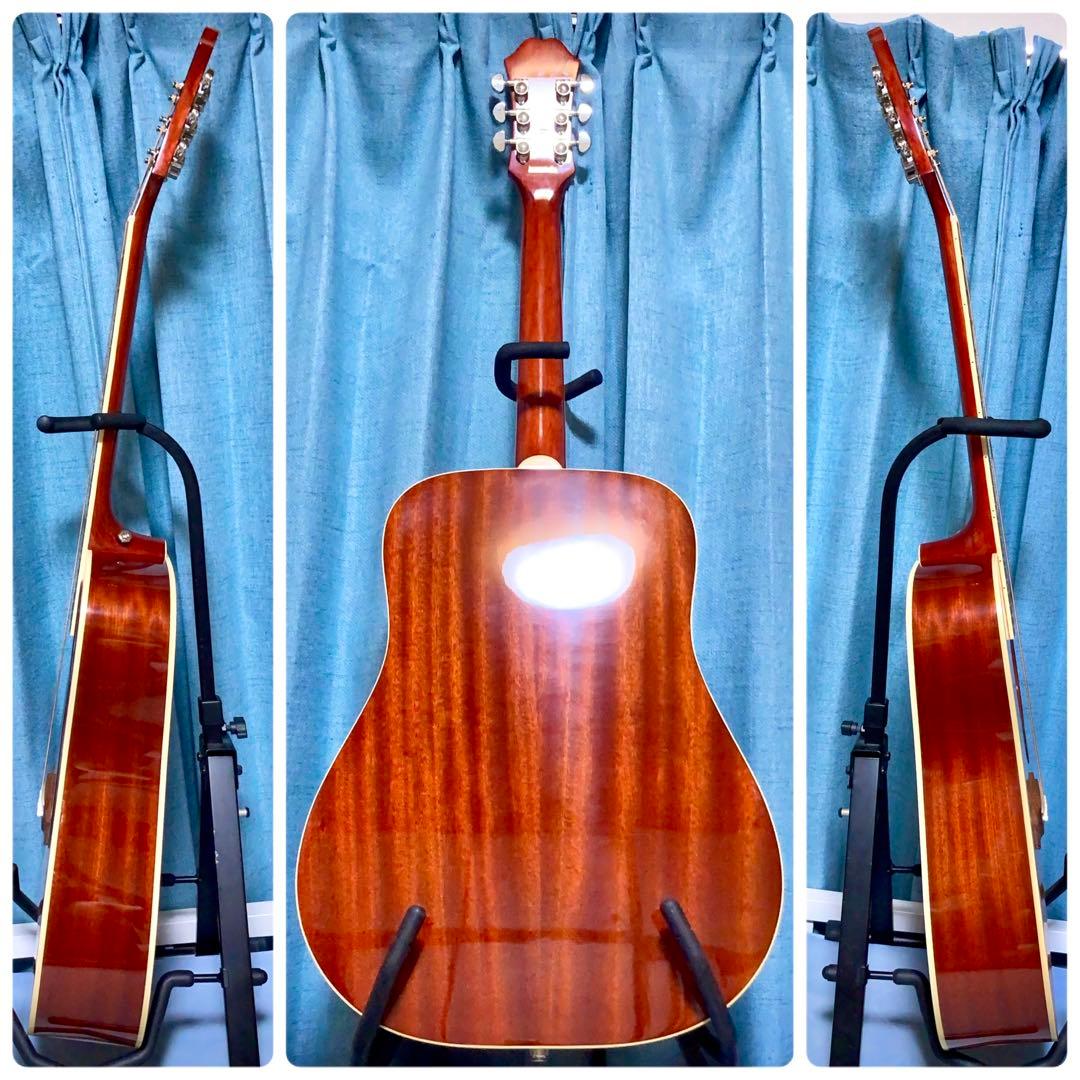 牛骨☆エレアコ】Epiphone☆ハミングバード！【弾き易く調整☆新品の弦