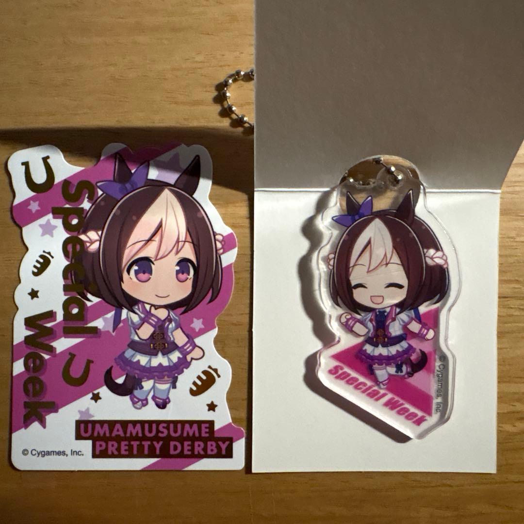 ウマ娘 ダイソー セリア アクリルキーホルダー ステッカー