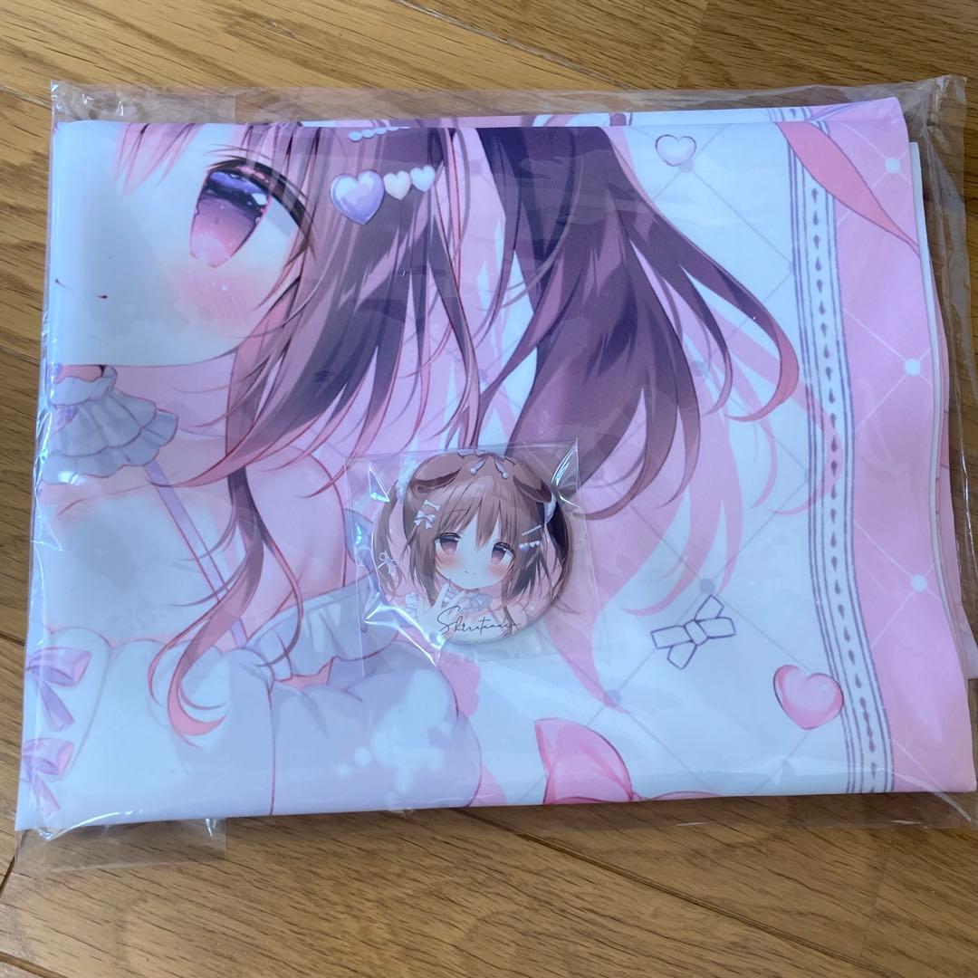 FANBOX 継続特典 まろん しらたま しらたまこ タペストリー 缶バッジ