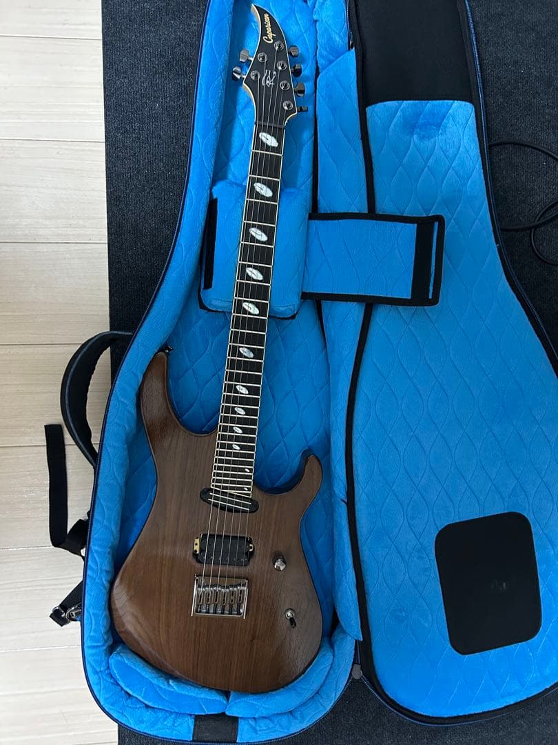 ギター Caparison Horus WB FX EF Caparison Guitars Horus-WB-FX EF Transparent Charcoal Black