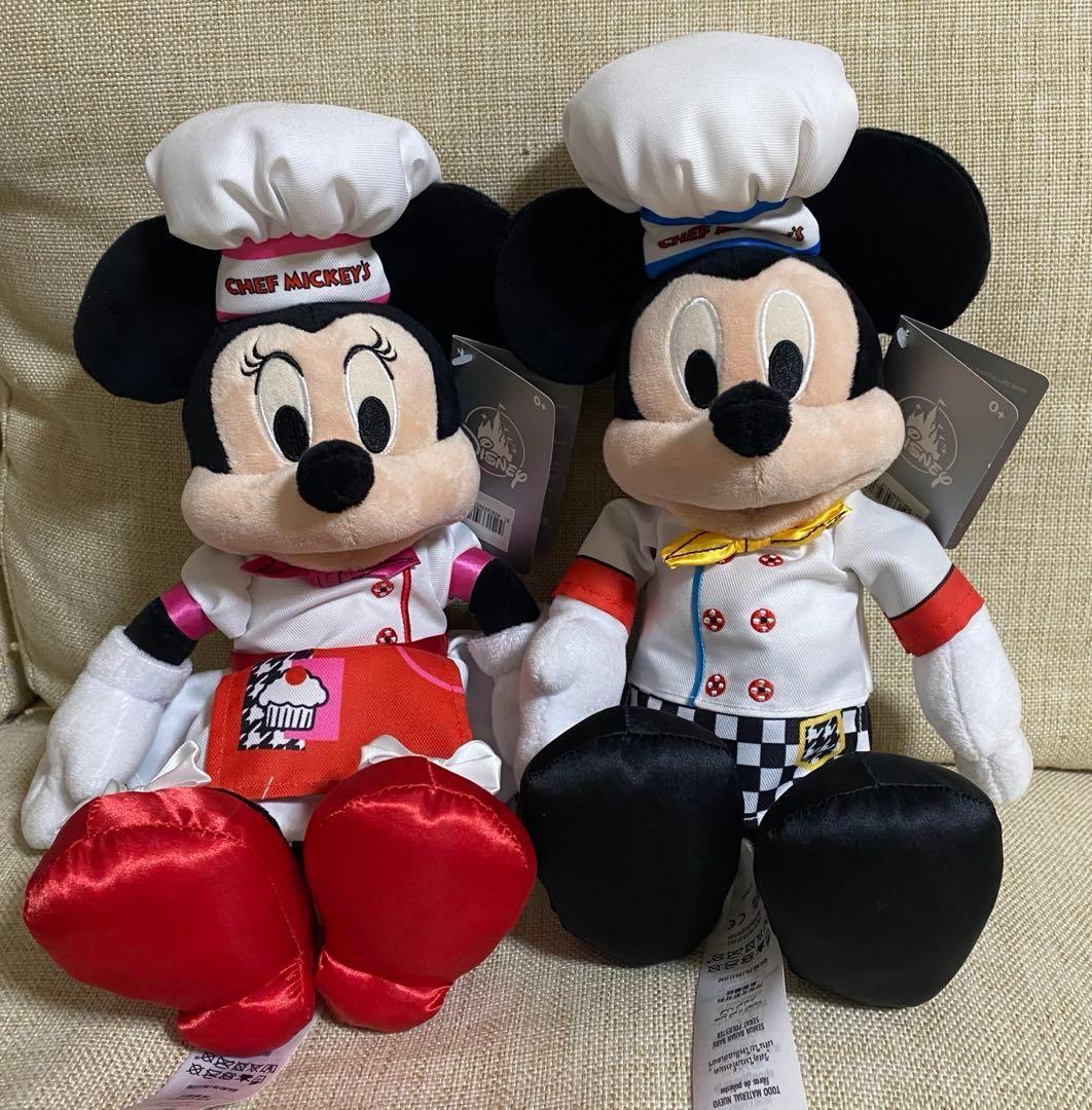 海外ディズニー WDW限定 シェフミッキー ぬいぐるみ ミッキーミニーペア 🔥新商品入荷🔥／ #disney #ディズニー #ミッキー #ミニー