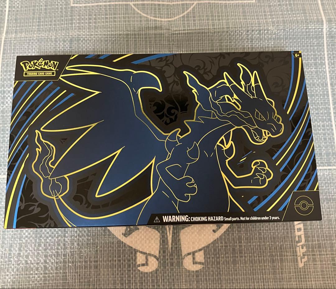 ポケモンカード　メガリザードンX　海外サプライ　プレイマット　デッキシールド ☆SALE☆デッキシールド『メガリザードンX』64枚入り【サプライ】{-}