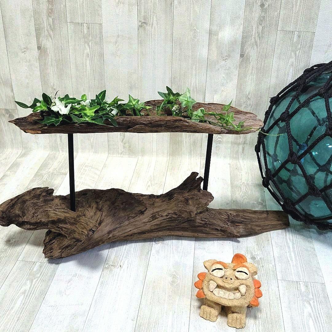 流木インテリア 流木ディスプレイ棚 流木雑貨 流木ハンドメイド - メルカリ
