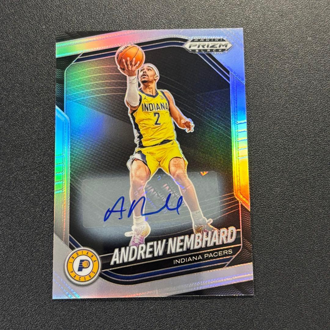 Andrew Nembhard 2024 Prizm Black サインカード - メルカリ