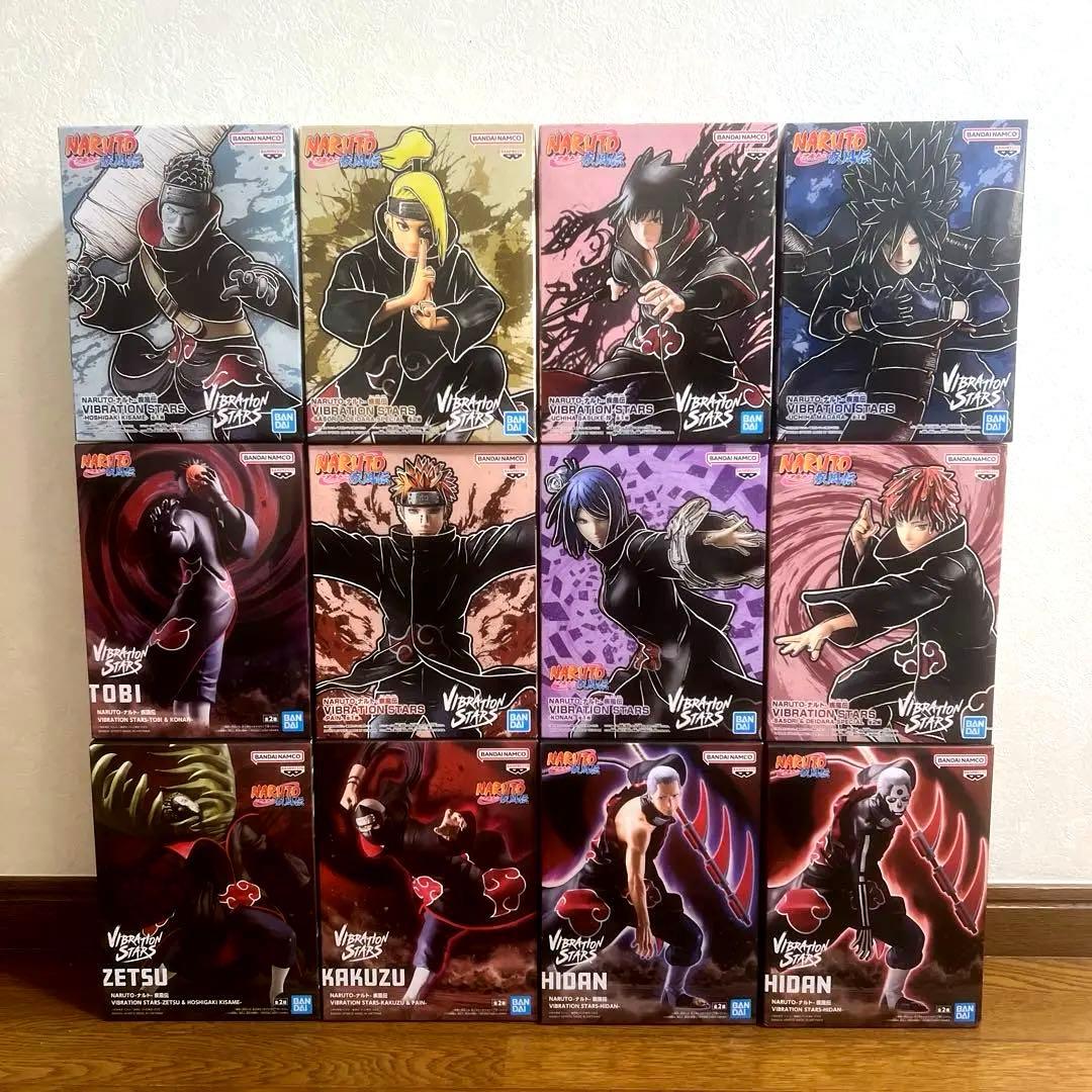 NARUTO vibration stars 暁等、セット売り バンプレストブランド 連続登場 「NARUTO-ナルト- 疾風伝」“暁