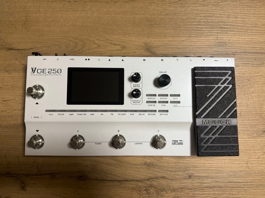 Mooer GE250 箱、マニュアル、acアダプター付属 Amazon | Mooer GE250 マルチエフェクター | コンプレッサー | 楽器