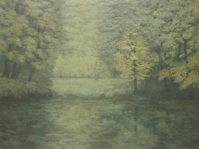堂本阿岐羅、【緑韻の時間】、希少な額装用画集より、新品額装付 夏の山｜新・古美術 高美堂（こうびどう）｜掛軸販売・通販・買取
