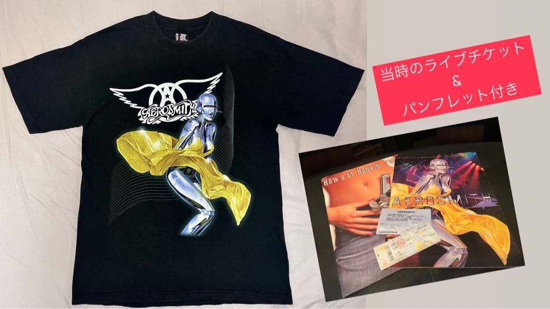 i*k様 AEROSMITH エアロスミス 空山基 JUST PUSH PLAY Aerosmith エアロスミス Tシャツ Just Push Play ジャスト プッシュ