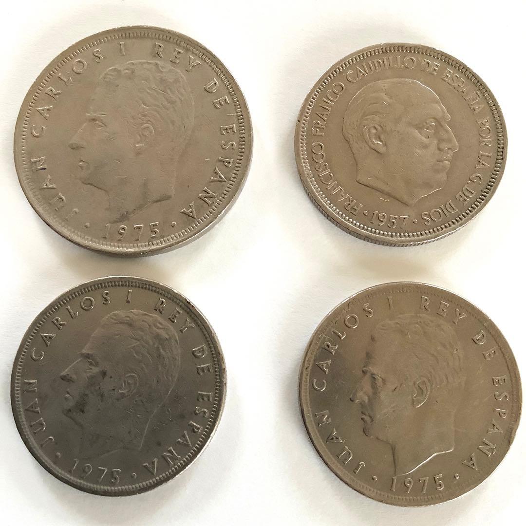 スペイン ペセタ コイン 硬貨 4枚セット 海外硬貨 古銭 - メルカリ