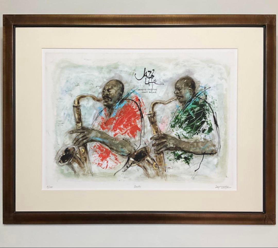 絵画・額縁・版画・津田耕・「Duets」・ピエゾグラフ・美術品