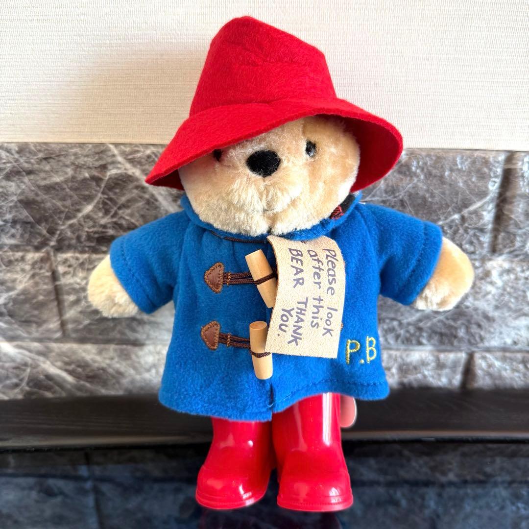 【ロンドン購入/新品タグ付き】パディントンベア☆公式ぬいぐるみ25cm イギリスの人気者「くまのパディントン」、貴重なアンティーク