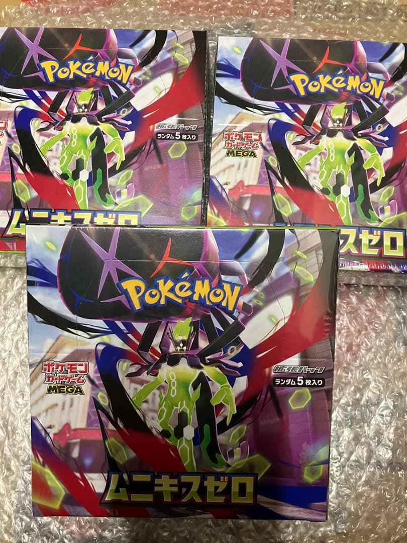 未開封シュリンク付き ムニキスゼロ×3box ポケモンカード - メルカリ