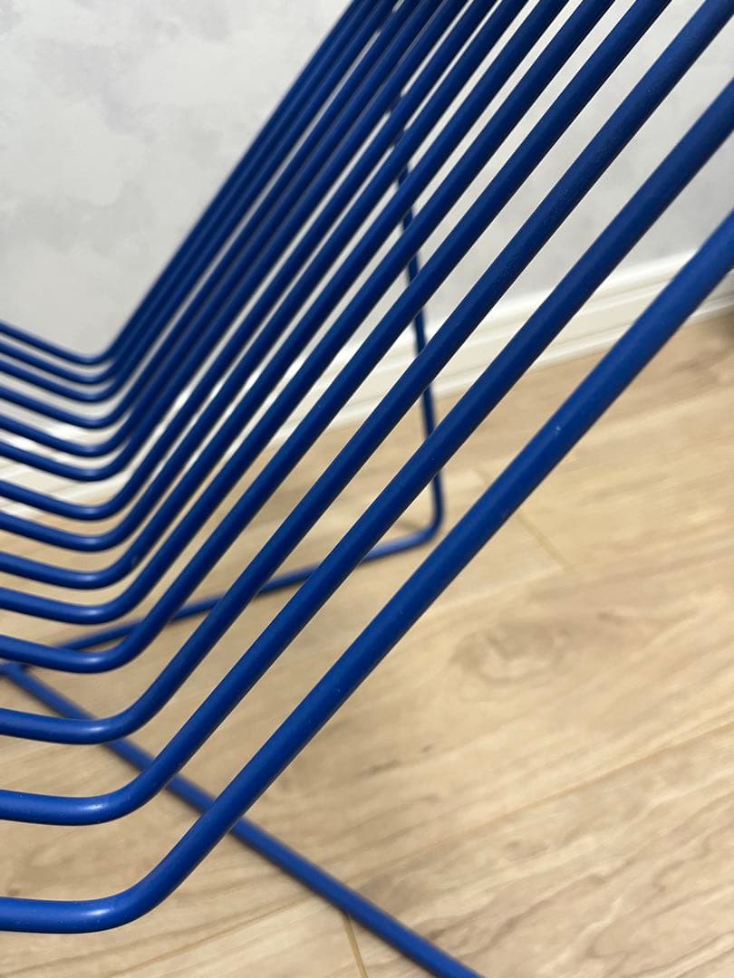 claro triangle side table classic blue