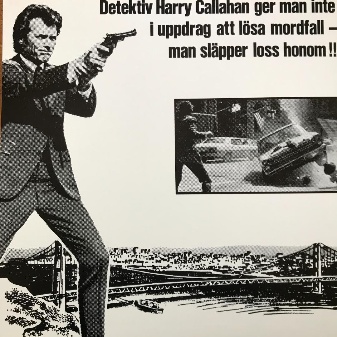 ポスター☆ダーティ・ハリー(Dirty Harry) ② スウェーデン版 - メルカリ