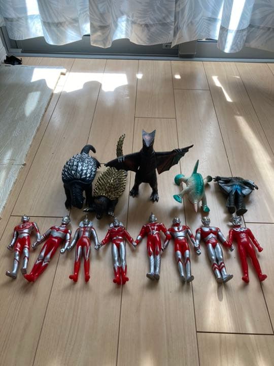 ⭐︎昭和物⭐︎『ウルトラマン　ソフビ＆ガメラ、アンギラス、ギャオス等』⁑合計１３体 昭和ガメラ＆ギロン＆ギャオス（エクスプラス）ソフビフィギュア3体